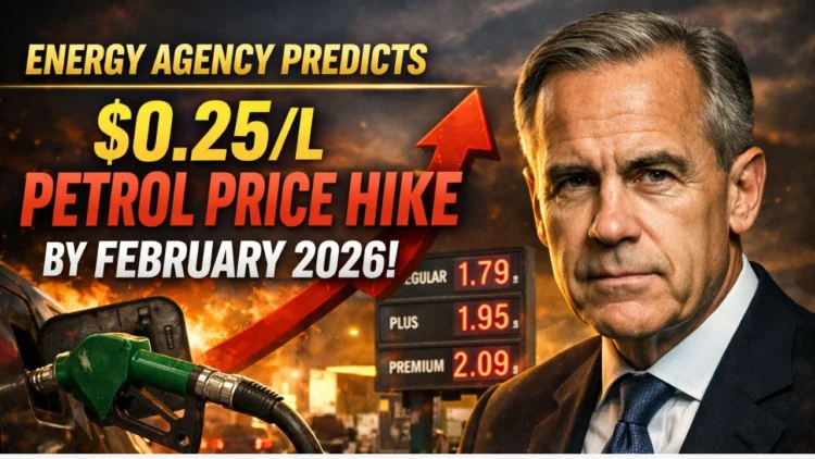 Energy Agency Predicts $0.25/L Petrol Price Increase for February 2026